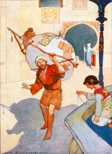 A Por Portes Vmdered a kastély pompájában (színes litho)