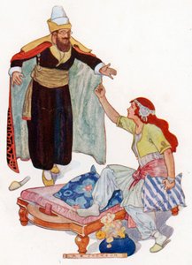 A herceg egyenesen hozzá ment (színes litográfia)
