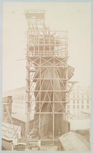 A Szabadság-szobor összeállítása, Párizs, 1883
