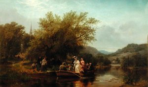 Az élet napja, avagy háromszor a folyón túl: dél, Az esküvői parti, 1865 körül (olaj, vászon)
