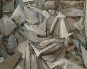 Nő Phlox-szal alkotó: Albert Gleizes