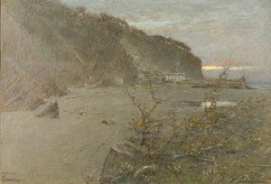 Ősz Clovellyben alkotó: Albert Goodwin