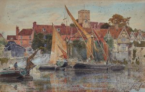Aylesford a Medway-n alkotó: Albert Goodwin