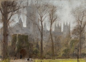 Canterbury, 1860 körül – 1932 körül (pasztell és ceruza színezett papíron) alkotó: Albert Goodwin