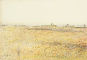 Kukoricaföldek, Hooe. Bexhill on Sea (akvarell és tinta) alkotó: Albert Goodwin