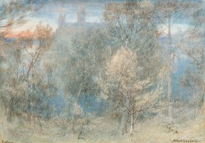 Durham (akvarell) alkotó: Albert Goodwin