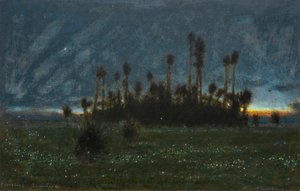 Szentjánosbogarak, Jamaica (akvarell és testfesték) alkotó: Albert Goodwin