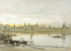Lucerna (olaj, toll és tinta papíron) alkotó: Albert Goodwin
