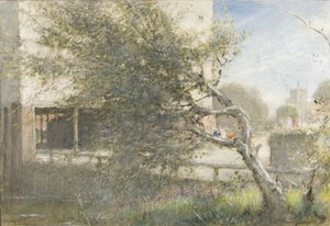Sturry Nr Canterbury, 1860 körül – 1932 körül (akvarell és testfesték papíron) alkotó: Albert Goodwin