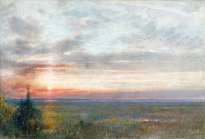 „Velence a szárazföldről”, 1908 alkotó: Albert Goodwin