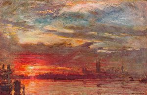 Westminster naplemente, 1900