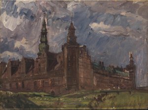 Kronborg délkelet felől nézve alkotó: Albert Gottschalk
