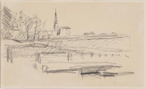 Kronborg nyugatról nézve alkotó: Albert Gottschalk