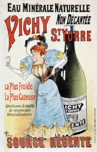 A Vichy St Yorre ásványvíz reklámozása – Albert Guillaume (1873-1942), v.1895 alkotó: Albert Guillaume