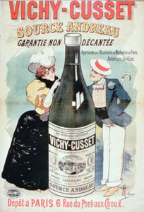 „Vichy-Cusset ásványvíz” plakát, Párizs (színes litó) alkotó: Albert Guillaume