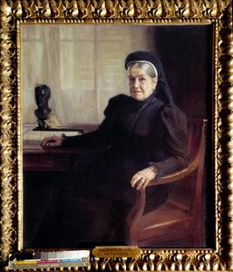 Madame Pasteur (1854-1905), Louis Pasteur (1822-1895) francia orvos özvegye 1899-ben portréja” Albert Edelfelt (1854-1905) festménye 1899 Párizs, Musee Pasteur - Madame Pasteur (1854-1905) portréja, özvegy Louis Pasteur francia orvos (1822-