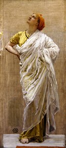 Study for Birds, 1878 körül (olaj és ceruza két vásznon) alkotó: Albert Joseph Moore