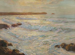 Nyári tenger, Newquay, Cornwall, 1920 körül