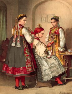 Német kosztüm, Pilsen Bohmen kerülete alkotó: Albert Kretschmer