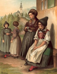 Német kosztüm, Tirol, Ober-Innthal alkotó: Albert Kretschmer