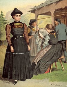 Német kosztüm, Vorarlberg, Bregenzerwald alkotó: Albert Kretschmer