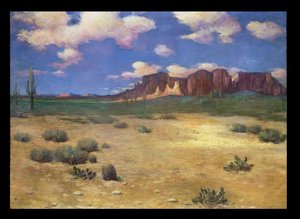 Arizonai táj (olaj, vászon) alkotó: Albert Lorey Groll