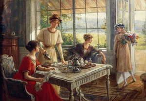Nők teázva, Albert Lynch (1851-1912)