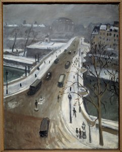 Neuf híd Párizsban a hó alatt 1938 (olaj, vászon) alkotó: Albert Marquet