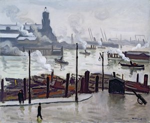 Hamburg kikötője alkotó: Albert Marquet