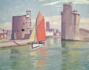 La Rochelle, a régi kikötő két tornya a külső kikötőből nézve alkotó: Albert Marquet