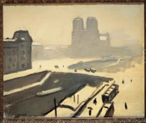 Párizs télen (Le pont Saint-Michel) alkotó: Albert Marquet