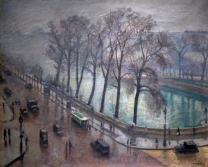 Párizs, a Quai Conti ősszel, XX. század (olaj, vászon) alkotó: Albert Marquet