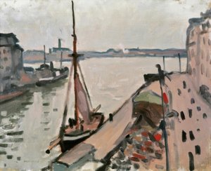Kikötő halászhajókkal alkotó: Albert Marquet