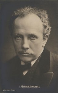 Richard Strauss zeneszerző portréja (f/w fotó) alkotó: Albert Meyer