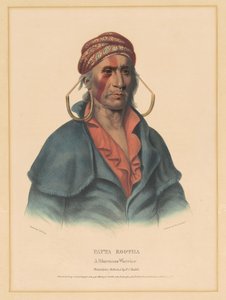 Payta Kootha, egy Shawnee Warrior alkotó: Albert Newsam, after Henry Inman, after Charles Bird King