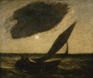 Felhő alatt, kb. 1900. alkotó: Albert Pinkham Ryder