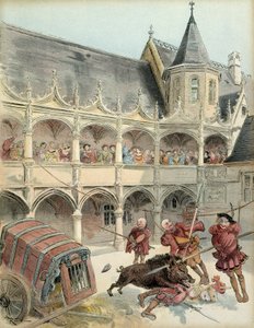 Amboise vaddisznója. Az I. Ferenc király (1494-1547) jövőjét követő ünnepségek alkalmával 1515-ben a Chateau d