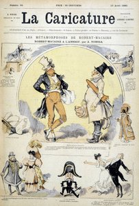 Rajzfilmek Robert Macaire színészről Robida, cov. „” La karikatúra”” 1880.17.07. alkotó: Albert Robida
