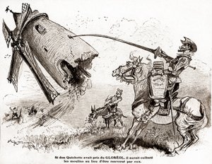 Don Quijote az erődítő Globeol reklámjához, 1916 körül (illusztráció)