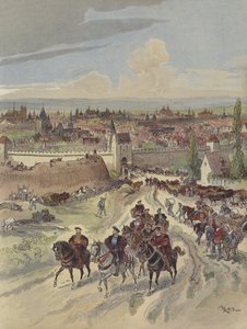 I. Francois Párizs sáncain dolgozik alkotó: Albert Robida