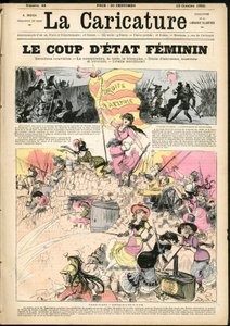 Illustration by Albert Robida (1848-1926) for the Cover of La Caricature (1880) alkotó: Albert Robida