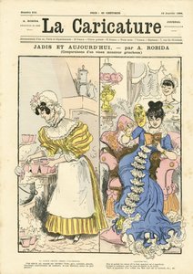 Albert Robida (1848-1926) illusztrációja a La Caricature (1880) borítójához alkotó: Albert Robida