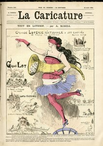 Illustration by Albert Robida (1848-1926) for the Cover of The Caricature (1880) alkotó: Albert Robida