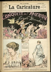 Albert Robida (1848-1926) illusztrációja a karikatúra (1880) borítójához alkotó: Albert Robida
