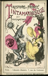 Albert Robida (1848-1926) illusztrációja a Histoire de France tintamarresque-ben, kb. 1880 – Történelem, tánc alkotó: Albert Robida