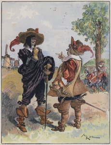 A Le Capitaine Bellormeau illusztrációja: A Robida illusztrálta alkotó: Albert Robida