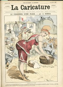 Illustration of Albert Robida (1848-1926) for the Blanket of La Caricature (1880) alkotó: Albert Robida