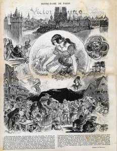 Victor Hugo (1802-1885) Notre-Dame de Paris (Notre-Dame de Paris) Albert Robida (1848-1926) rajza az 1902-es "" Le rire ""-ben