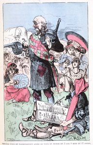 Philéas Fogg és Passepartout a világ körüli körútja után 3 év 8 hónap és 17 nap alatt, Jules Verne paródiája, „” Saturnin Farandoul rendkívüli utazásai a világ 5 vagy 6 pontján és minden olyan országban, amelyet Mr. ismer vagy nem ismert. Jules Verne”” sze alkotó: Albert Robida