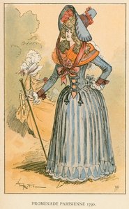 Párizsi sétány 1790 alkotó: Albert Robida